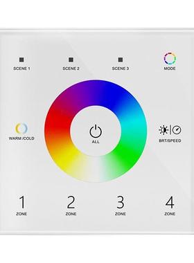 4区 AC100-240V RGB+CCT DMX主控触摸面板 T15