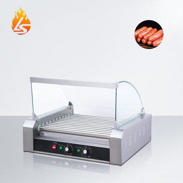 不锈钢11棍香肠机带玻璃罩自动控温火腿肠机商用烤肠机热狗机器,清洗/食品/商业设备,肉制品加工设备,淘宝优惠券,粉丝福利购,淘宝优惠卷