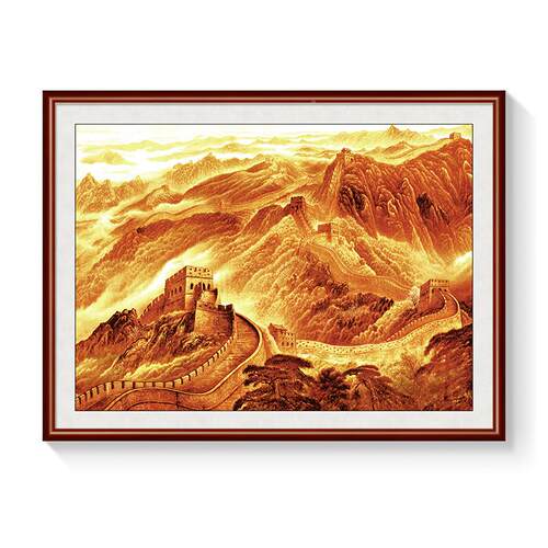 万里图长山城靠山老板办公室大气挂other画客厅背景墙画壁玄关水
