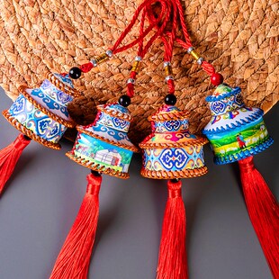 草原蒙古包挂件内蒙古礼品手工艺品文创用城市旅游纪念品车包挂饰