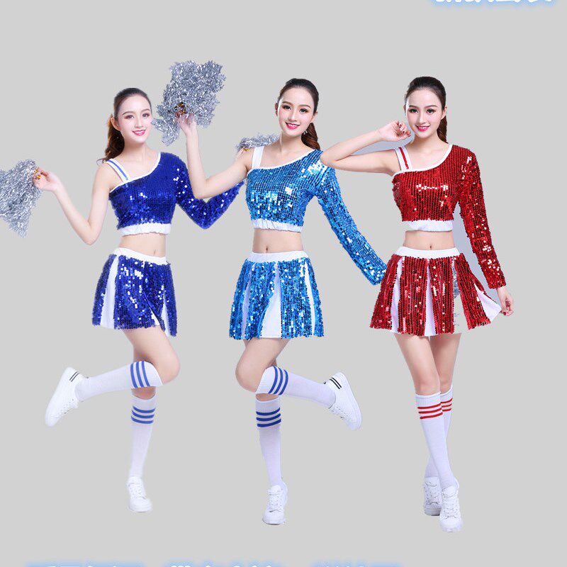 亮片爵士舞服装女学生套装拉拉队啦啦操现代舞年会演出服舞蹈服装