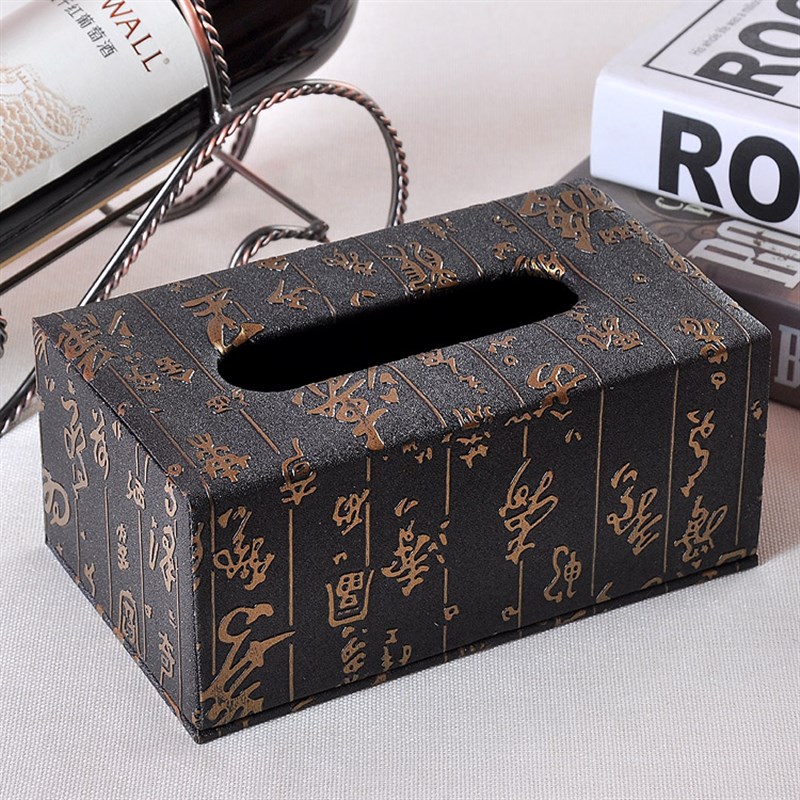 欧式纸抽a盒皮革纸巾盒酒店家用办公饭店抽纸盒茶几创意纸抽盒包