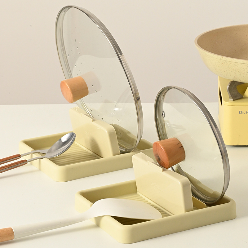 白屿 锅盖e架锅盖放置器厨房可折叠置物架锅铲架托铲子托筷托收纳