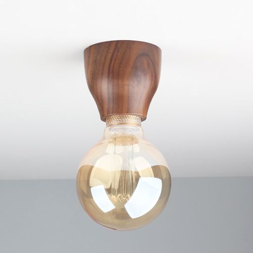 出口日式侘寂风胡l桃木吸顶灯实木创意入户走廊过道玄关阳台灯头