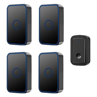 数码强闪光无线家用一拖四门铃远距离大音量聋哑老人呼叫按钮防水