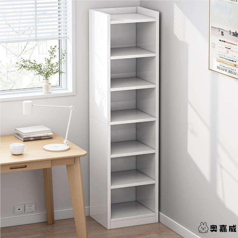 书架置物架落地简易家用多层客厅柜E子储物柜窄缝小书柜靠墙边收