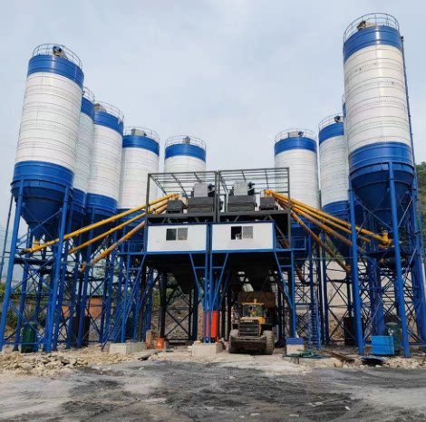 hzs180免基础移动混凝土搅拌站全自动大型建筑机械设备商用搅拌站