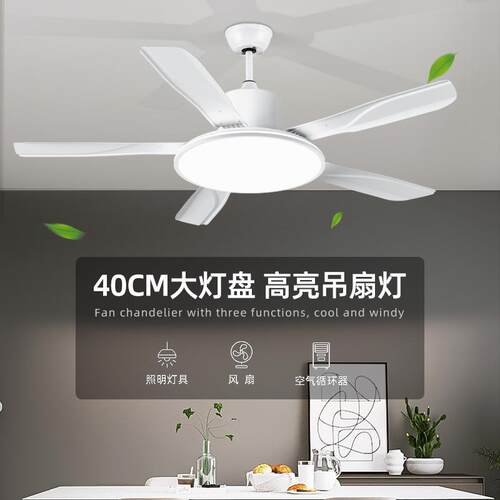 风扇灯厂家直销吊扇灯餐厅客厅卧室家用吸顶灯风扇吊灯一体大尺寸