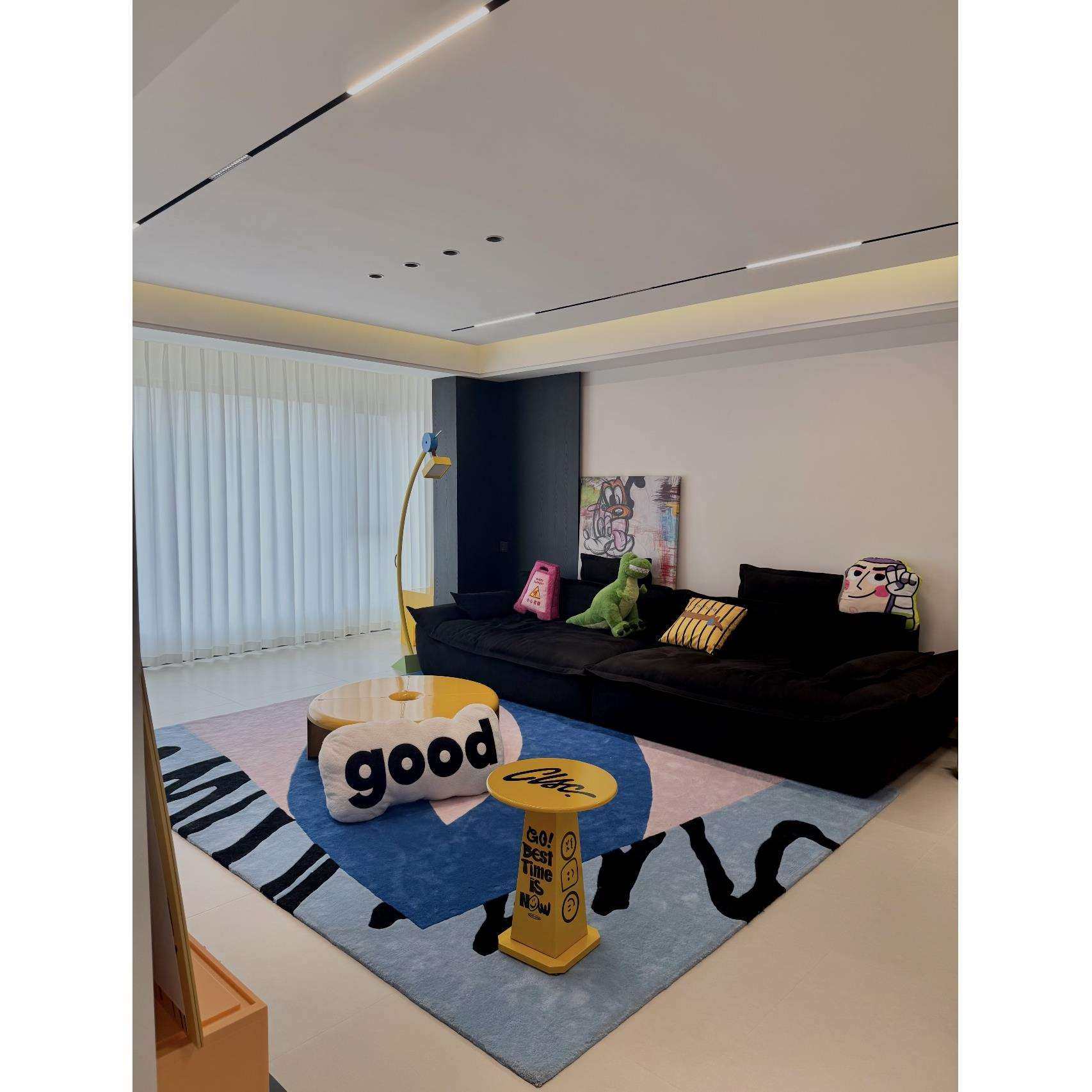 艺术多巴胺地毯客厅彩色儿童房卧室地垫加厚沙发茶几地毯免洗可擦,模玩/动漫/周边/娃圈三坑/桌游,模型制作工具/辅料耗材,淘宝优惠券,粉丝福利购,淘宝优惠卷