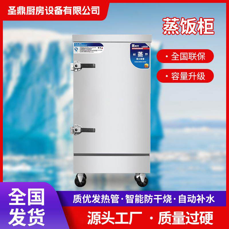 蒸饭柜商用蒸饭箱 高温双门蒸饭车 馒头酿酒24盆智能 侧控电蒸柜