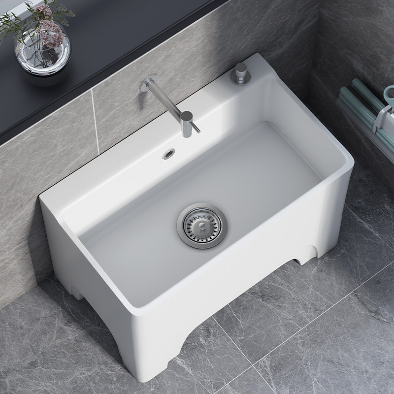 家用拖把池f阳台四脚拖布池卫生间高脚大号墩布池户外小号落地