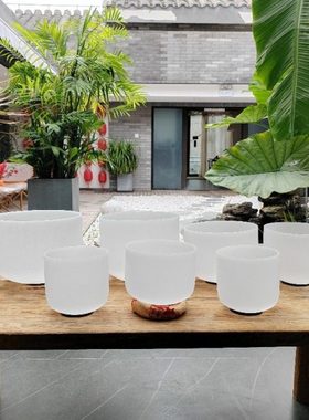 工厂供货 专业A级准音 432hz 水晶钵颂钵 石英水晶碗钵