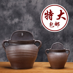 壁挂花盆创意陶瓷多肉古典阳台垂B吊绿萝铜钱草水培墙上装 饰品架