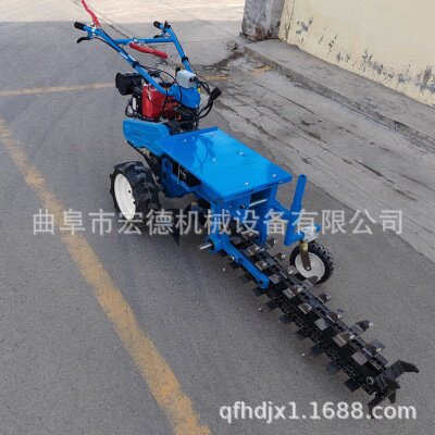 水管电缆地埋线挖沟机 小型链条开沟机图片 胡同埋管开槽机