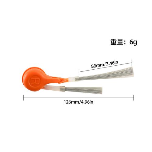 适用云鲸NARWAL扫地机器人J6配件边扫逍遥002 Max防缠绕橙色边刷