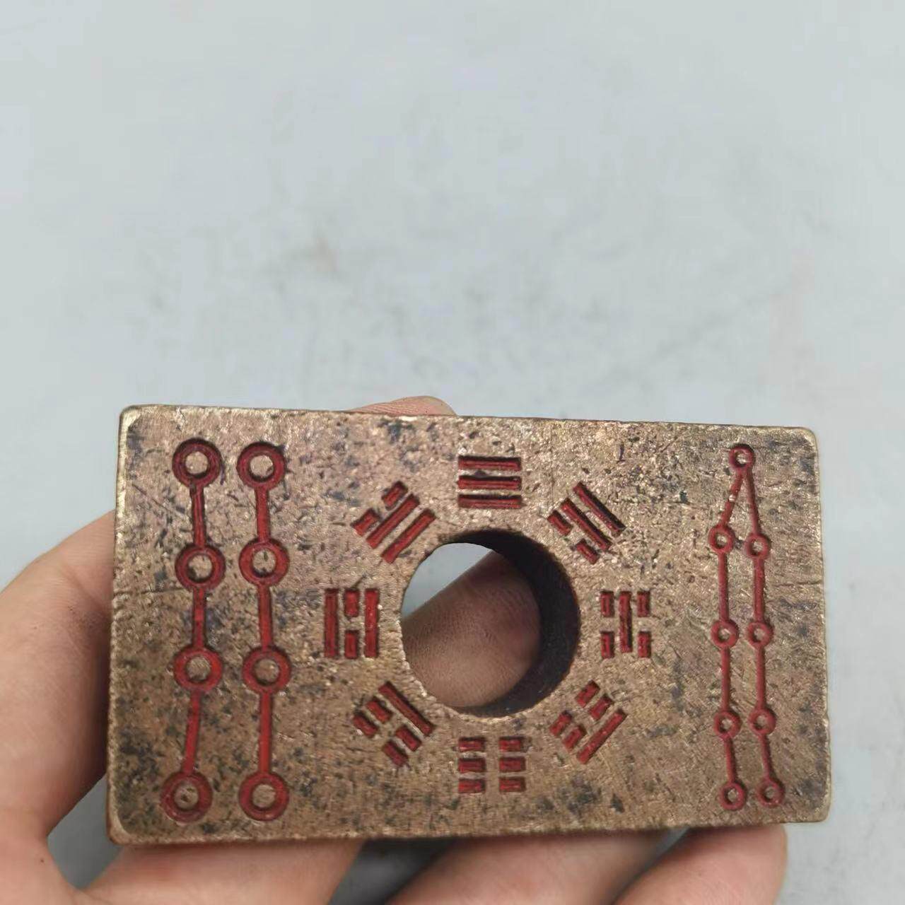 黄铜印章古玩杂项仿古铜 老印章古印章古玩家铜印章包浆 小印章