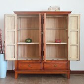 香樟木实木欧式 衣橱储物柜大容量收纳柜 衣柜卧室两门三门四门整装