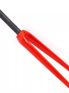 碳纤维公路自行车前叉C圈刹直锥管28.60碳叉700CX25C白红色1英寸