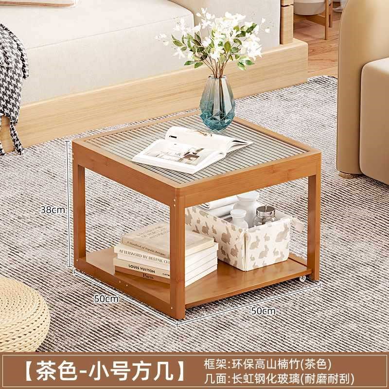 小桌子可移动沙发边几推车床头茶几简约家用卧室置物架床边非实木