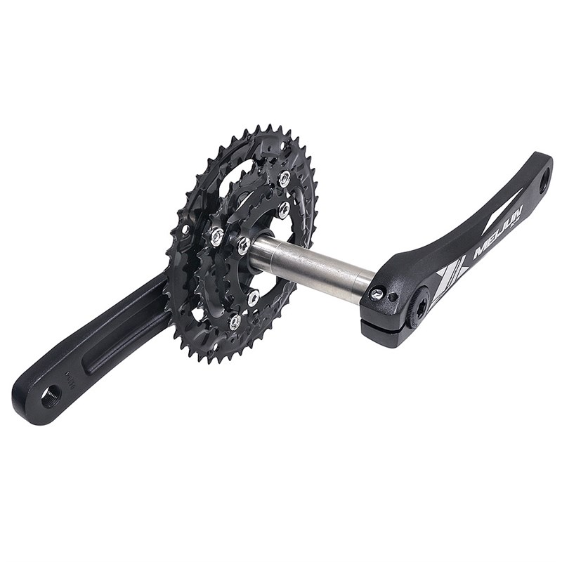 MEIJUN自行车铝合金一体中空曲柄牙盘22/32/42T齿链轮10/30速牙盘