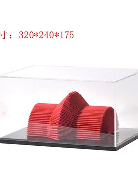 现代新中式折纸亚克力罩纸艺摆件样版房间茶几售楼处隔断展架饰品