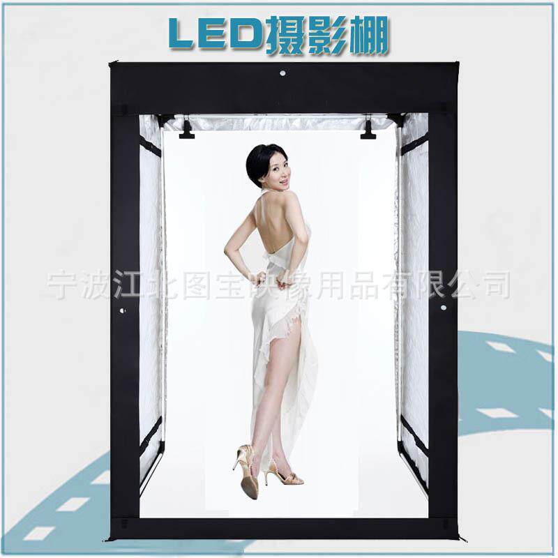 模特LED服装人像柔光摄影灯箱140 160 200摄影棚套装拍摄器材道具