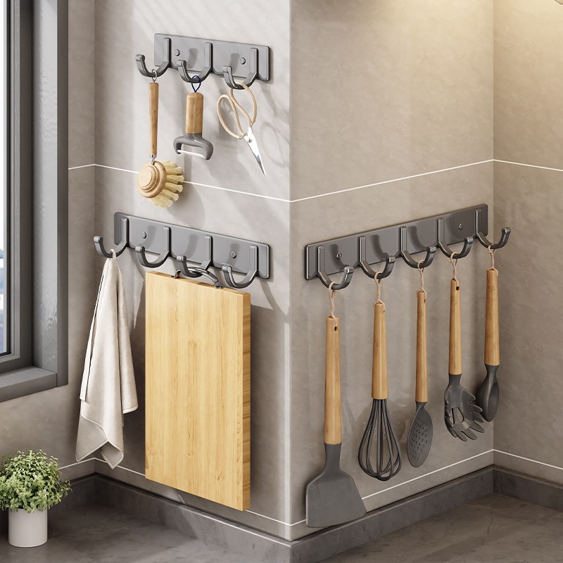 B7G54德国进口挂钩免打孔粘胶强承重厨房挂勺子铲子挂架壁挂