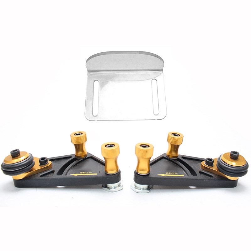 木工铝合金多用途羽毛板锯床压床进料器导向器木工安全推送工具