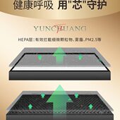 12除甲醛雾霾复合滤芯 壳好森林精灵KJ W02空气净化器过滤网FB