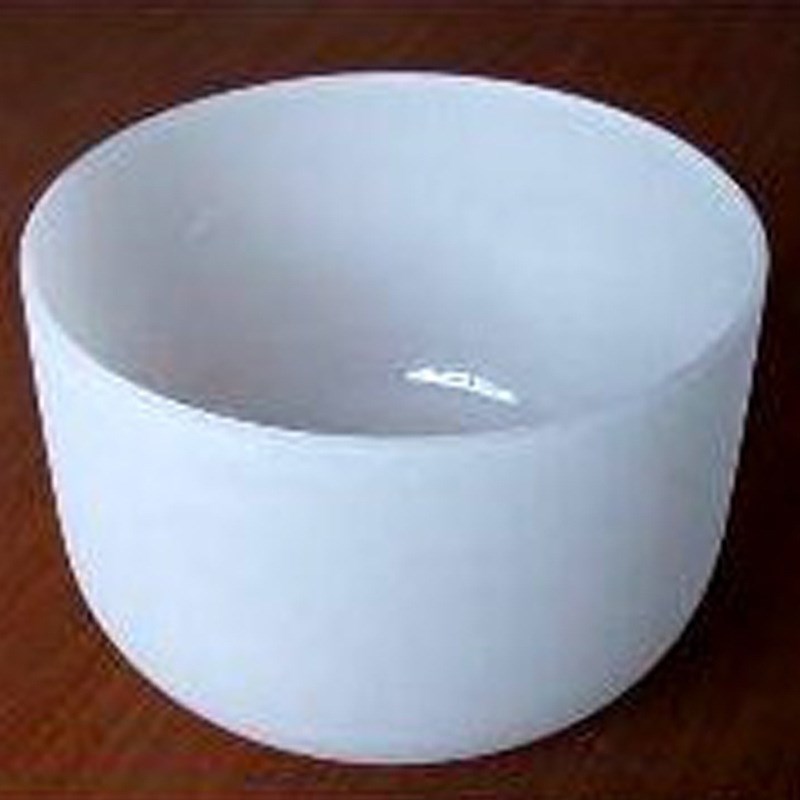 大小定 制乳白石英坩埚融金碗金银铜铝熔炼碗实验器皿厂家供应