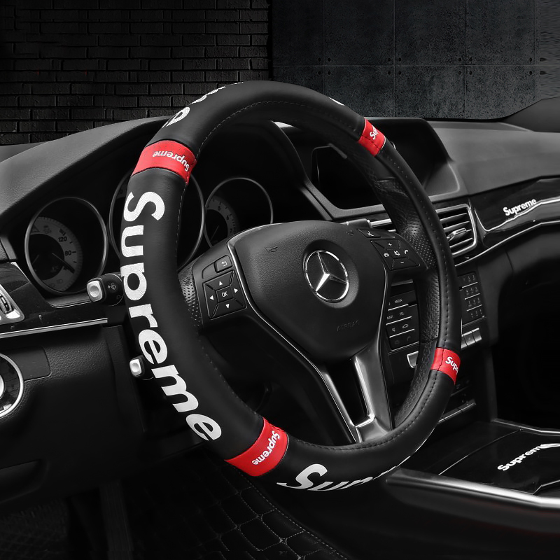 新款圆形电车个性汽车把套卡通圆形F方向盘套D型夏季防滑运动男女