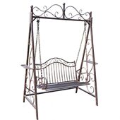 双人创意躺椅摇摇椅 公园庭院休闲吊篮吊椅 欧式 铁艺户外秋千摇椅
