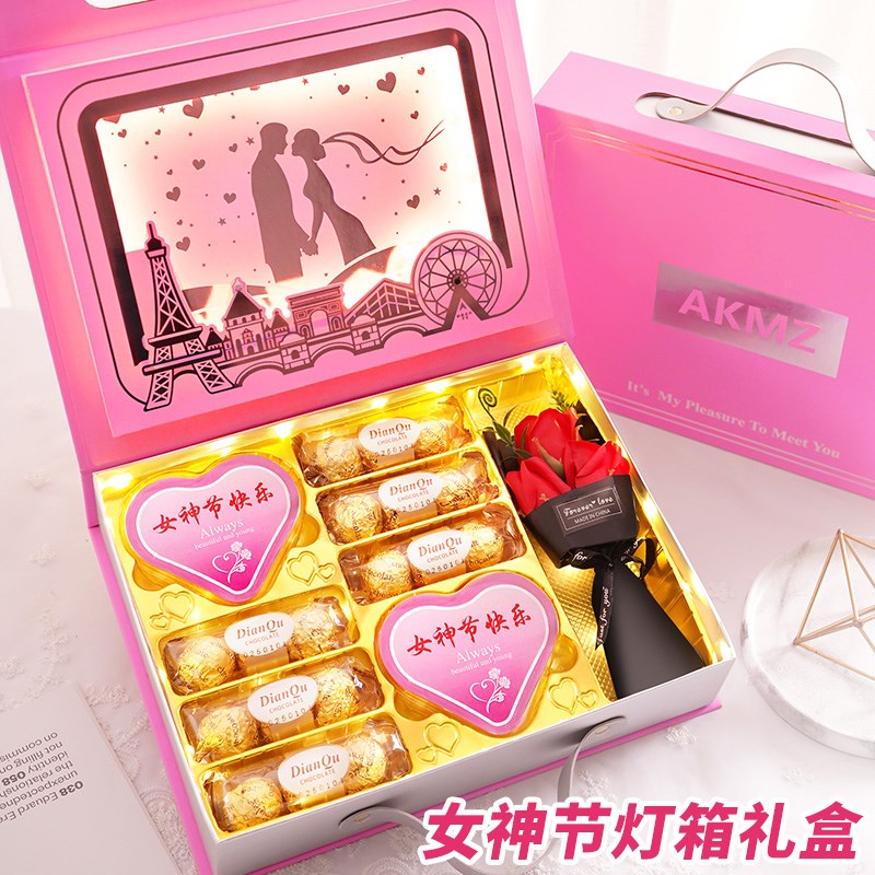 三八38女神节礼物女生生日高级创意E实用高端送女朋友老婆情侣表