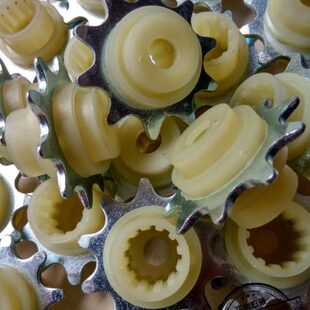 翻板车库门配件停电手动分离器门人电机导轨传动件连接头导轮链轮