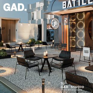 GAD酒吧沙发户外桌椅组合清吧精酿酒馆音乐餐吧西餐厅咖啡厅