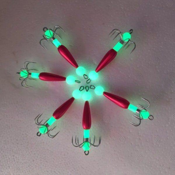 八带鱼钩八爪鱼钩副钩墨鱼钩夜光鱿鱼钩钓八爪鱼软钩章鱼钩乌贼钩,户外/登山/野营/旅行用品,鱼钩,淘宝优惠券,粉丝福利购,淘宝优惠卷