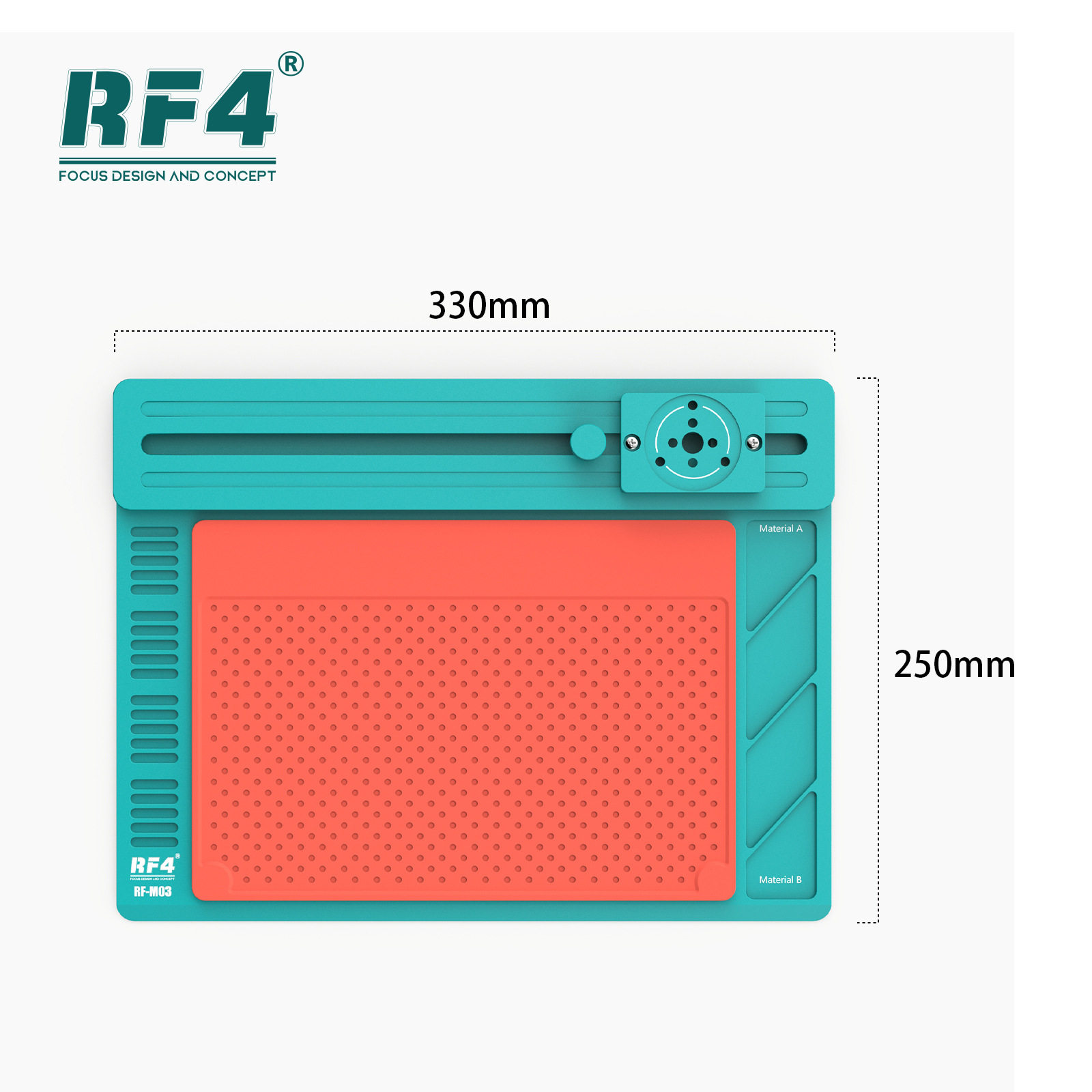 RF4 手机电脑维修硅胶垫 耐高温隔热垫 RF-MO3防静电台垫