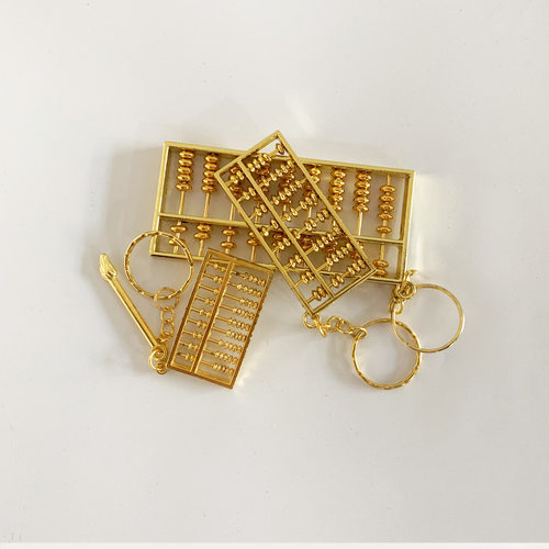 厂家  算盘钥匙扣挂件 合金算盘 旅游工艺品