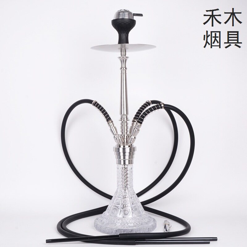 MIG网红水烟壶不锈钢大号四管水烟壶酒吧水烟壶热销shisha hookah