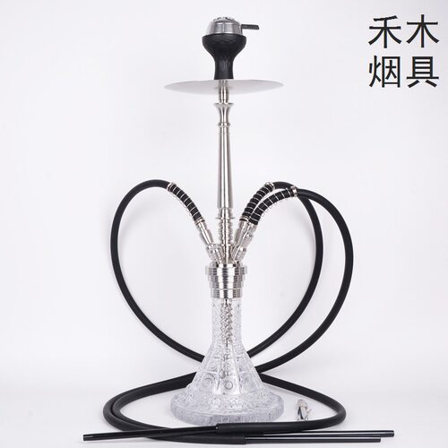 MIG网红水烟壶不锈钢大号四管水烟壶酒吧水烟壶热销shisha hookah