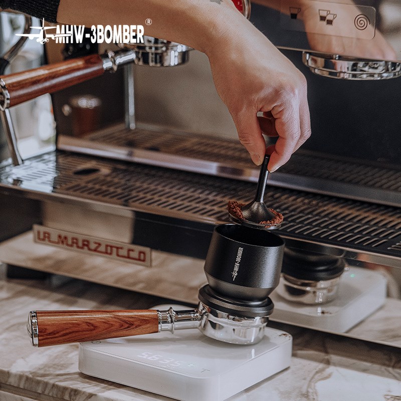 轰炸机接粉器51/54/58mm磨豆机接粉杯手柄手冲咖啡落粉器闻香杯