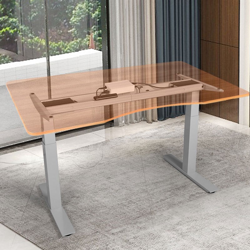 智能电动升降桌腿双电机站立办公工作台可调节电动升降桌架支