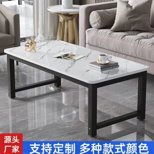 加高茶几桌70高60cm高茶几大理石纹80cm高度餐桌可定制大小户型