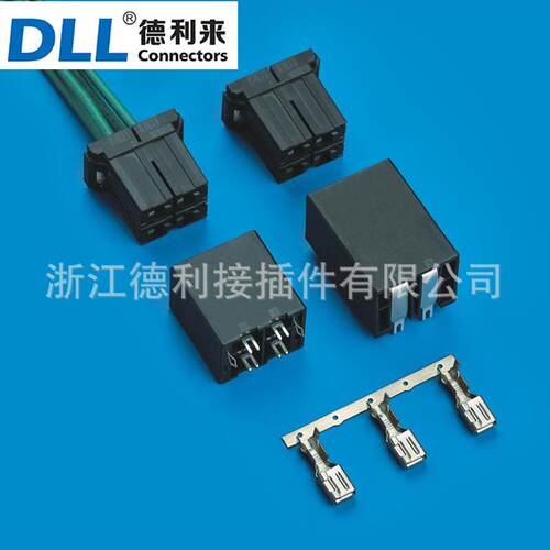 DL5200双排连接器 替代AMP D-5200双排 线对板 储能连接器BMS
