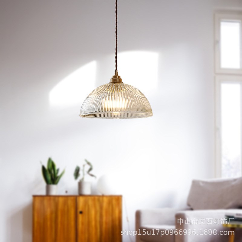 现代简约玻璃吊灯复古p咖啡店三头餐厅楼道灯吧台玄关阳台走廊吊