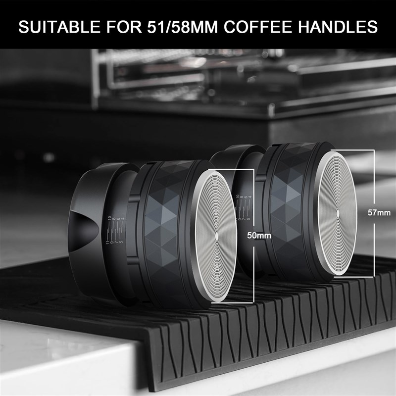 意式咖啡布粉器压粉锤二合一螺纹压粉器恒定压力意式咖啡机器具