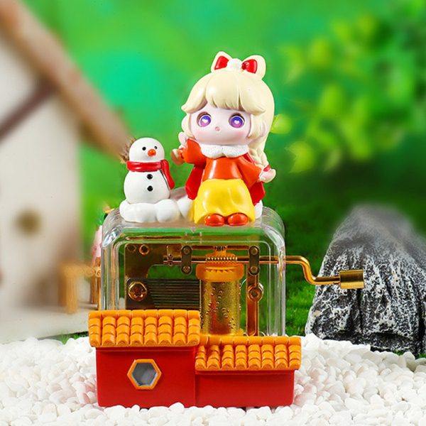 儿童卡通手摇八音盒礼物女孩音乐盒手动发条式机械男孩生日女生可