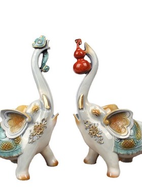 铜吉象办公室书房客厅家居摆件装饰品公司开业礼品一件代发