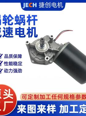新款DC24V电动推杆电机直流减速电机蜗轮蜗杆减速电机可定制