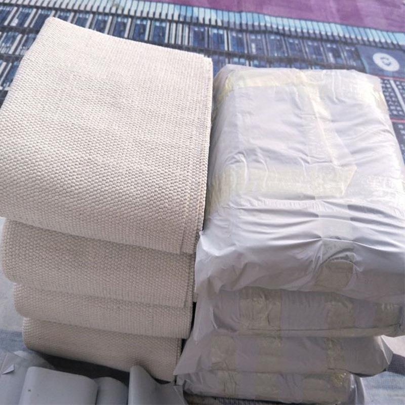 现货高密度阻燃石棉防火布3mm电焊隔热密封带灭火毯无尘石棉布
